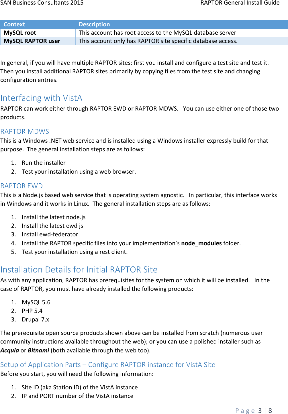 Page 3 of 8 - RAPTOR General Install Guide
