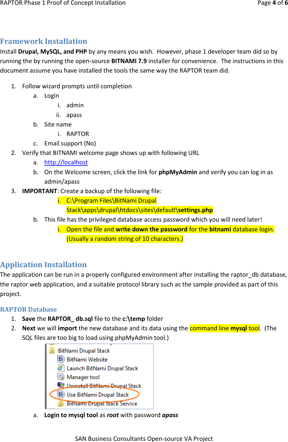 Page 4 of 6 - RAPTOR Installation Instructions