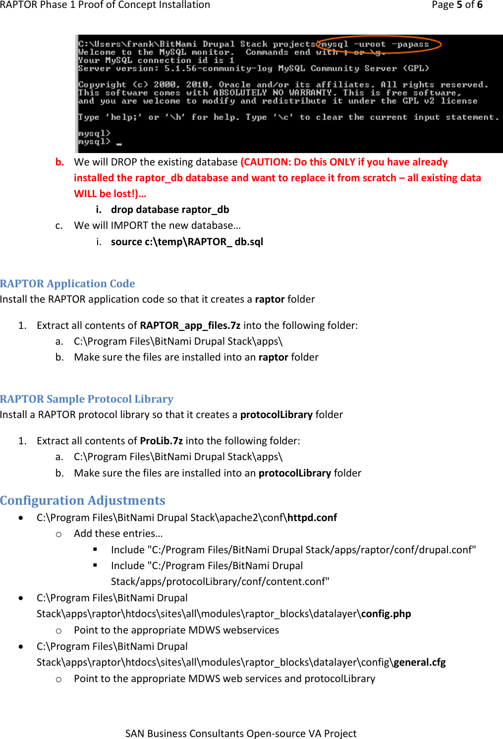 Page 5 of 6 - RAPTOR Installation Instructions