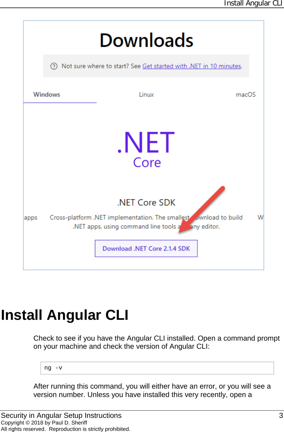 Page 3 of 10 - Security In Angular Setup Instructions README-1ST-Setup
