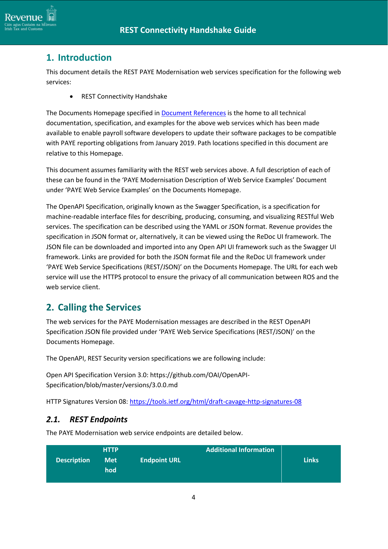 Page 4 of 10 - REST Connectivity Handshake Guide