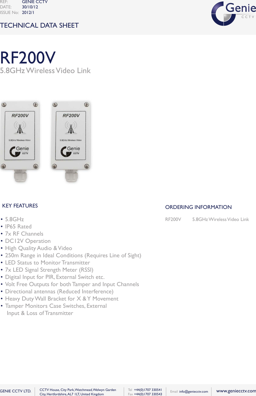 Page 1 of 3 - RF200V
