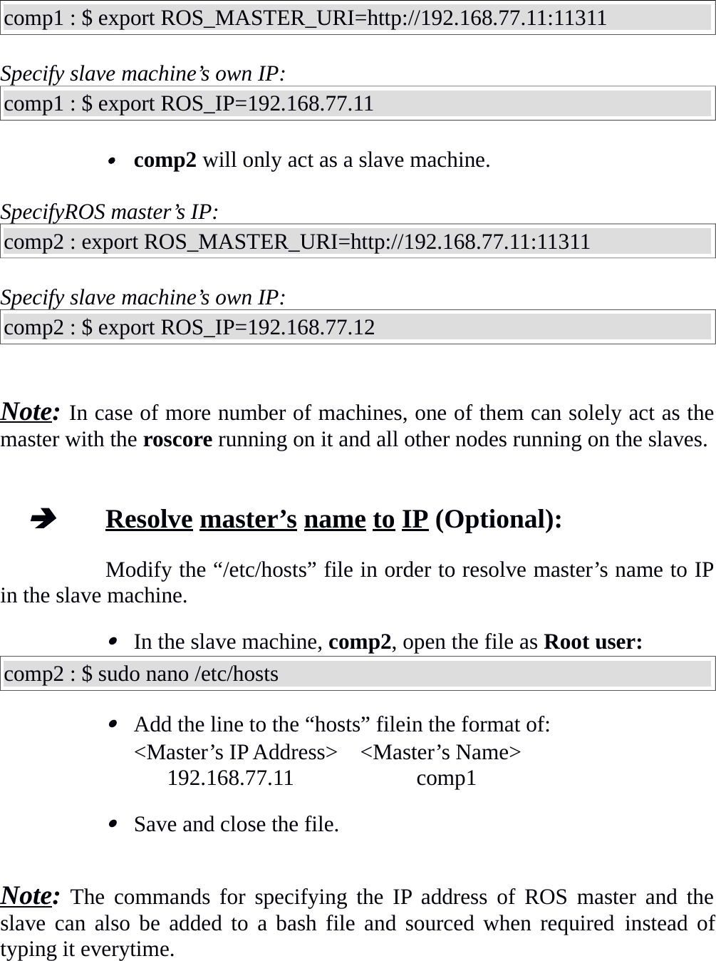 Page 2 of 3 - ROS On Multiple Machines Manual