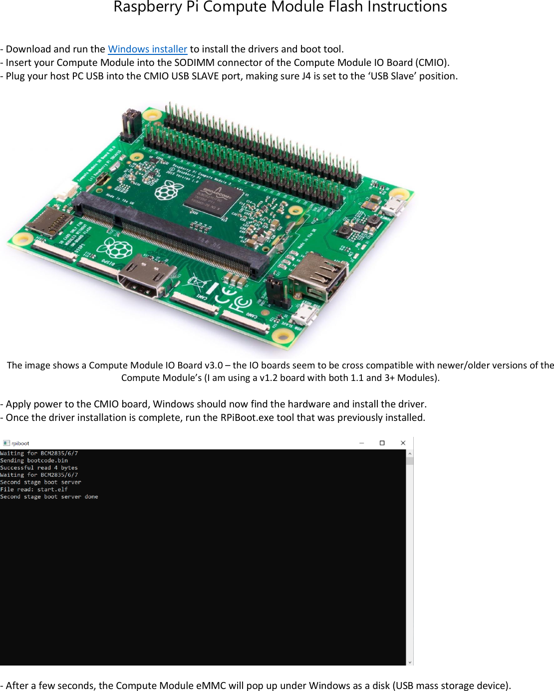 Page 1 of 11 - RPi Compute Module Instructions