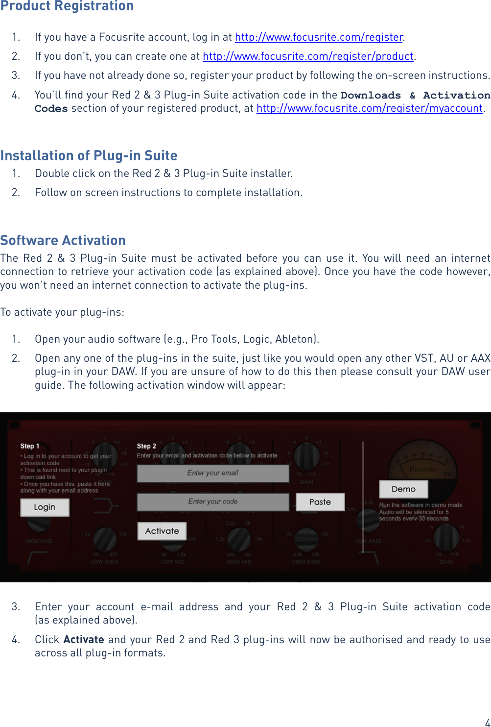 Page 4 of 10 - Red 2 & 3 Plugin Suite Manual