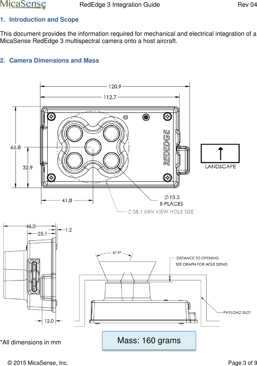 Page 3 of 9 - Red Edge 3 Integration Guide V04