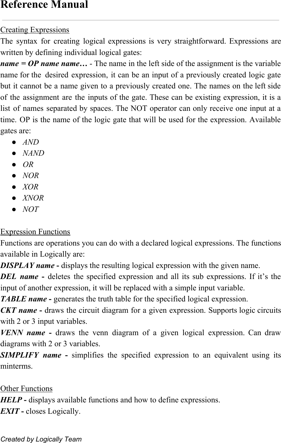 Page 1 of 1 - Reference Manual