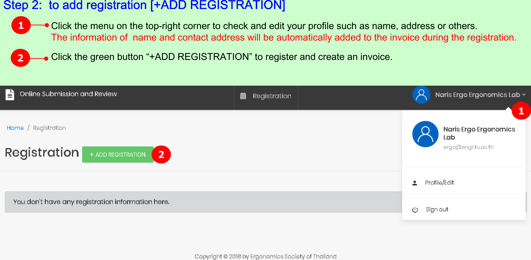 Page 2 of 5 - RegistrationUserManual Registration User Manual For Non-Author