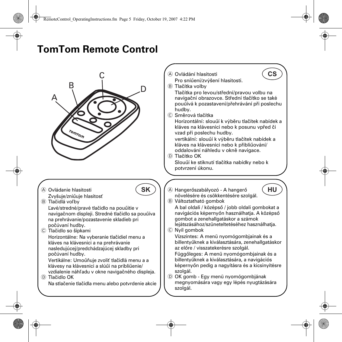 Page 5 of 6 - RemoteControl_OperatingInstructions If Not Then  Remote-Control-leaflet