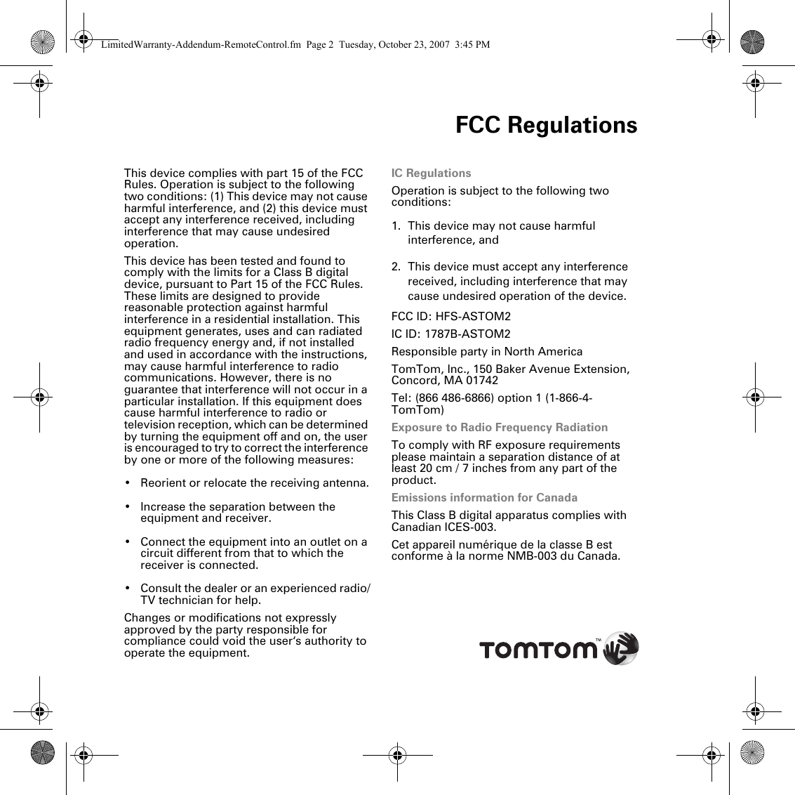 Page 6 of 6 - RemoteControl_OperatingInstructions If Not Then  Remote-Control-leaflet