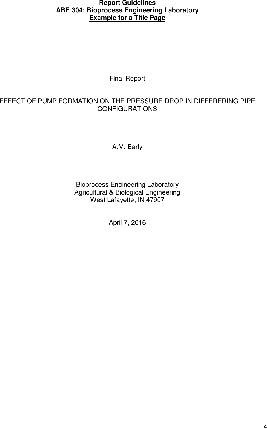 Page 4 of 9 - ABE 20100 Report Writing Guide ABE20100