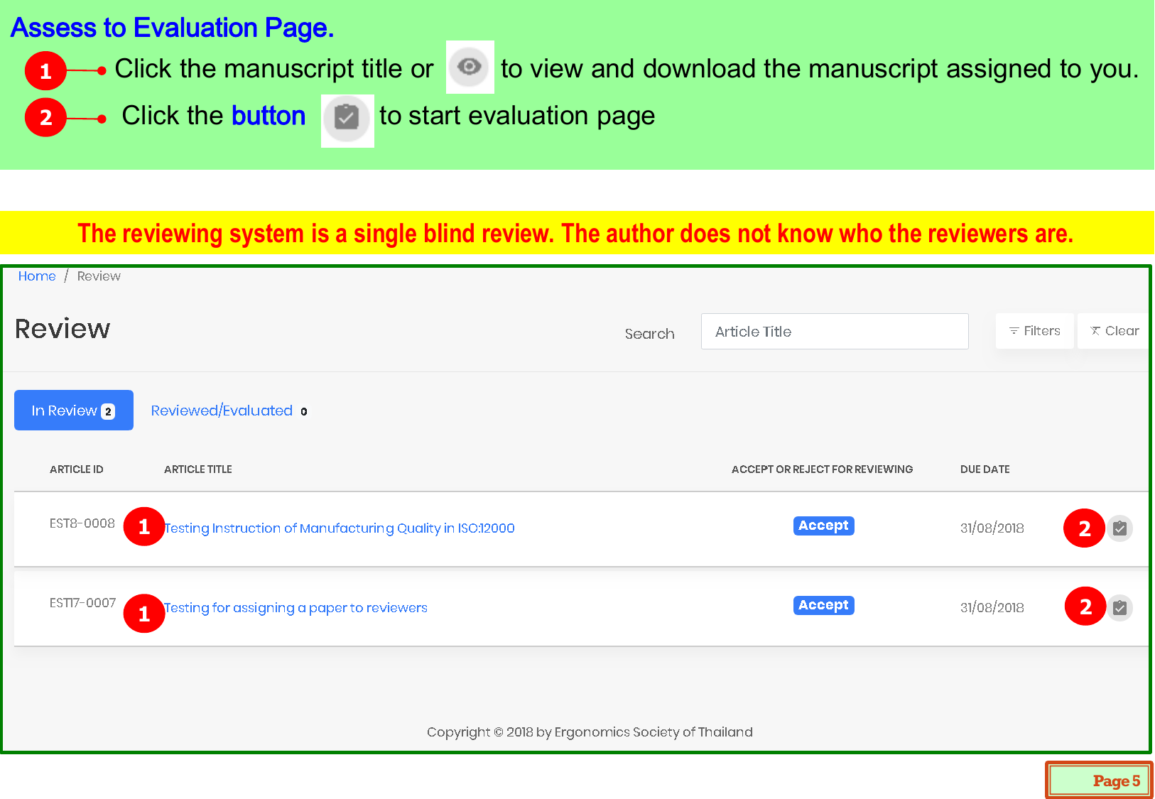 Page 5 of 7 - Presentation Reviewer User Manual