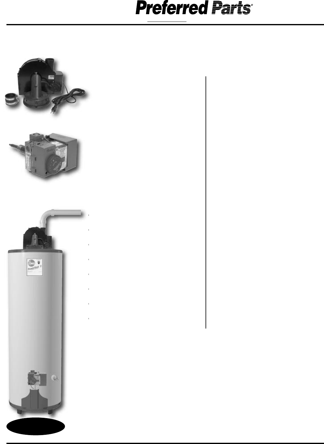 2006Parts SEP Rev.5 Rheem Ruud 2009 water heater parts guide