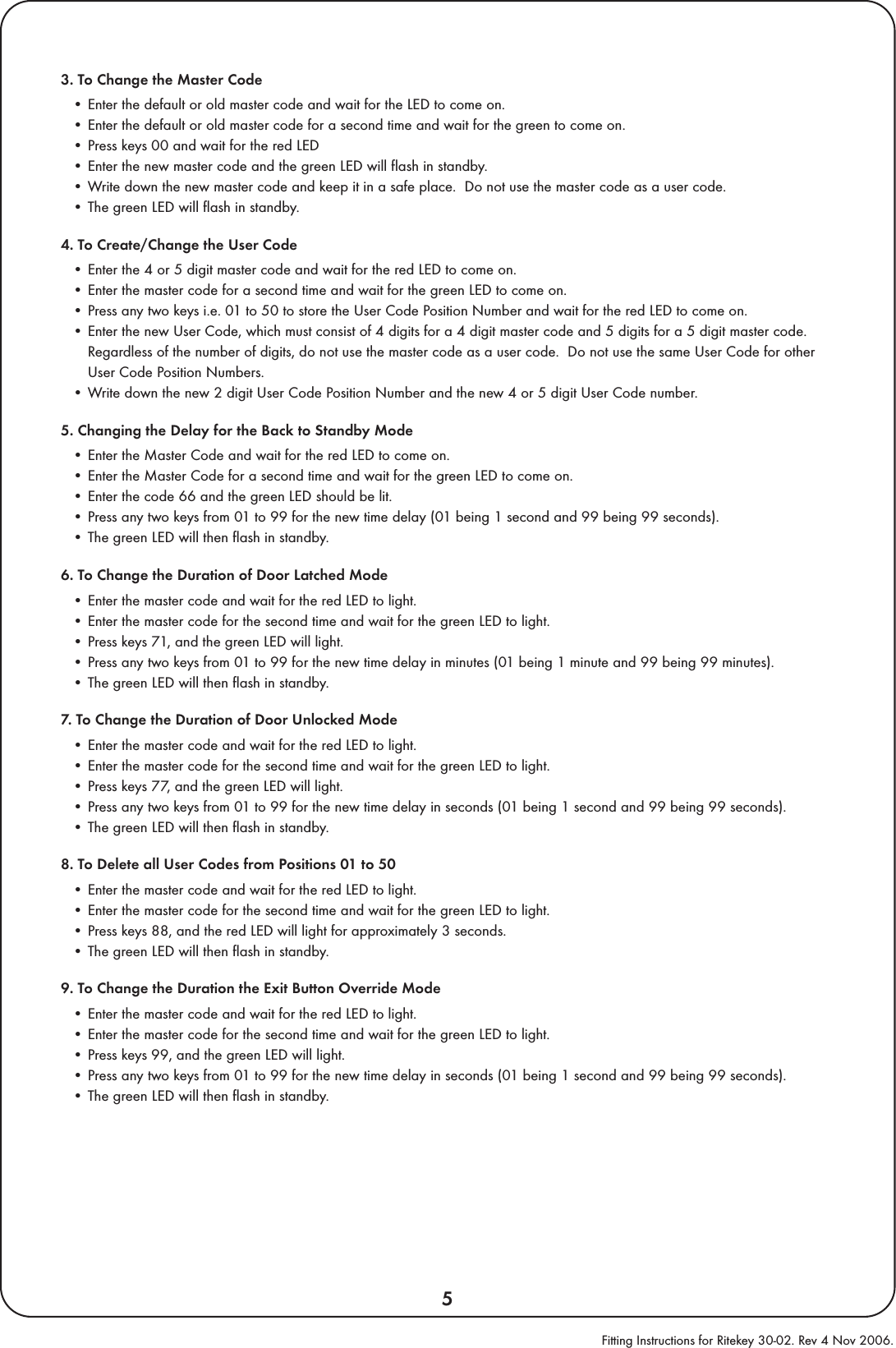 Page 6 of 6 - RiteKey FI 30-02 Nov 06 Rite Key-30-02-FI-Nov-06