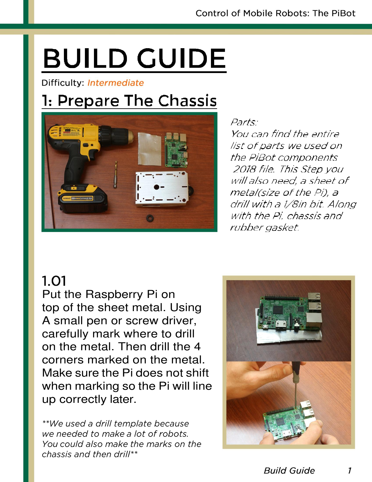 Page 2 of 11 - Robotics Build Guide V2