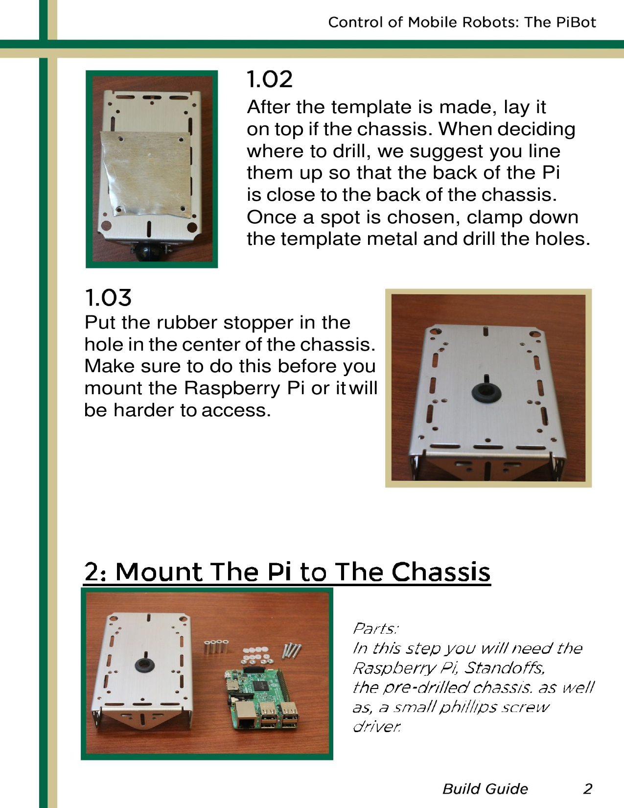 Page 3 of 11 - Robotics Build Guide V2