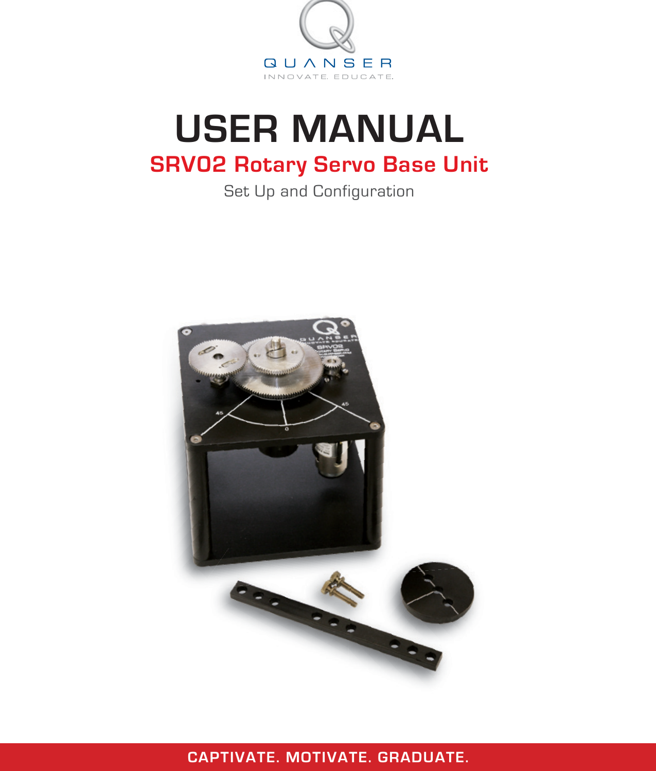 SRV02 User Manual Rotary Servo Base Unit