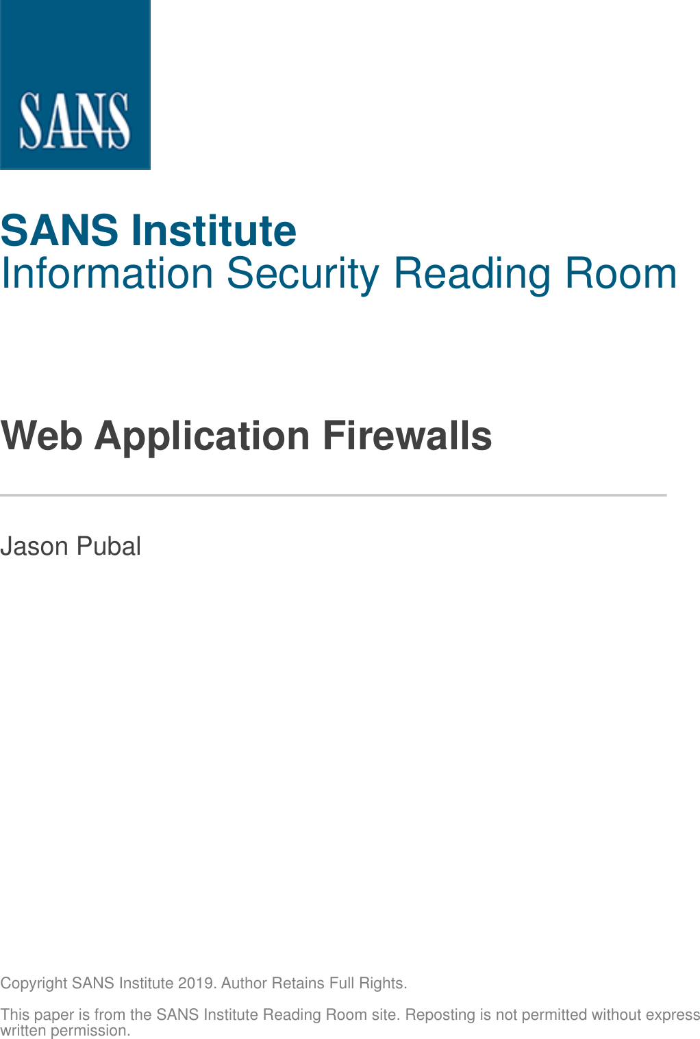 Web Application Firewalls Sans Guide Waf Evasion Ing