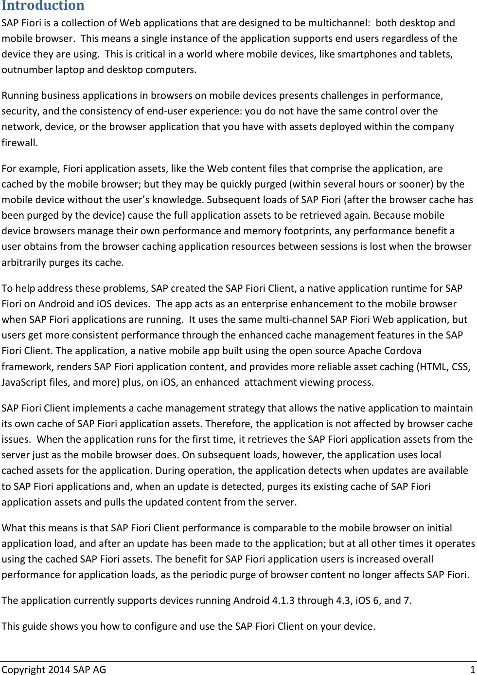 Page 2 of 12 - SAP Fiori Client User Guide