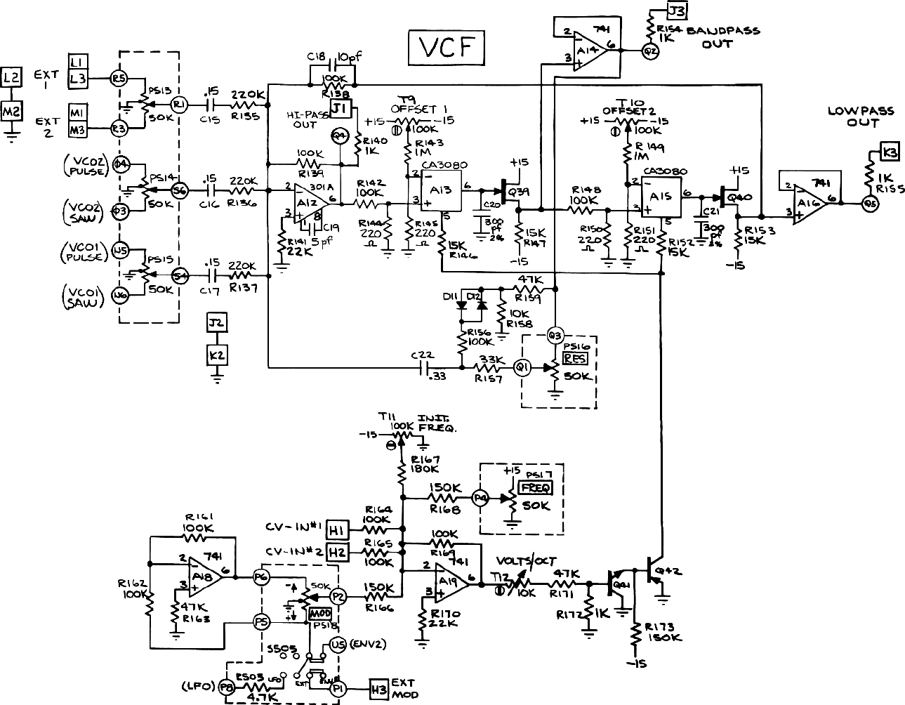 Page 4 of 10 - Oberheim SEM-1A Schematics