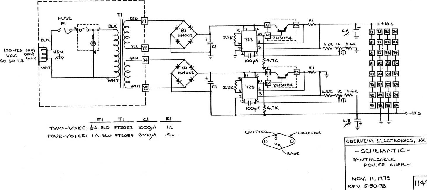 Page 8 of 10 - Oberheim SEM-1A Schematics