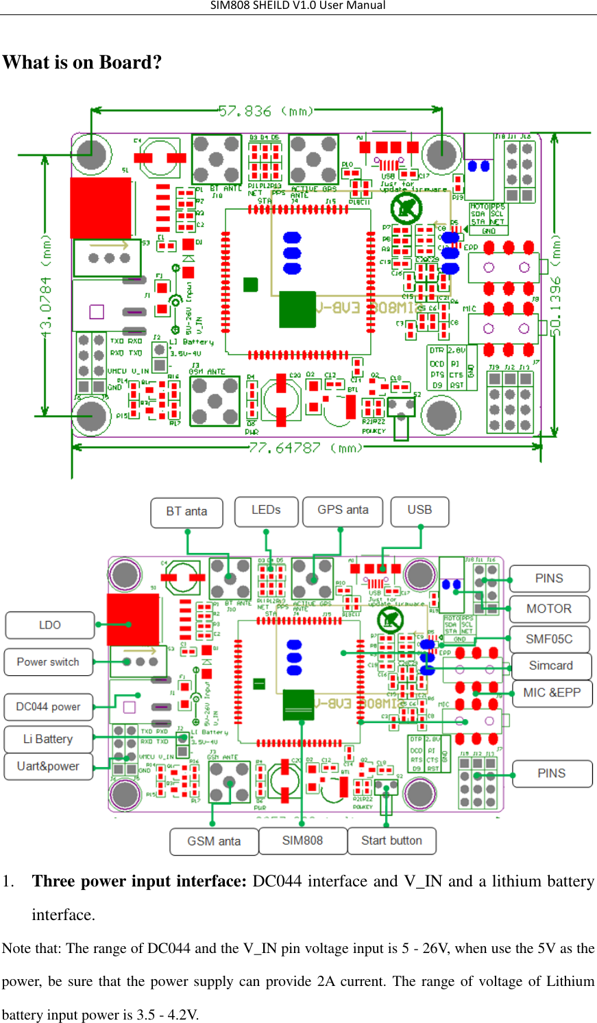 Page 1 of 12 - SIM808 GPS GSM Manual