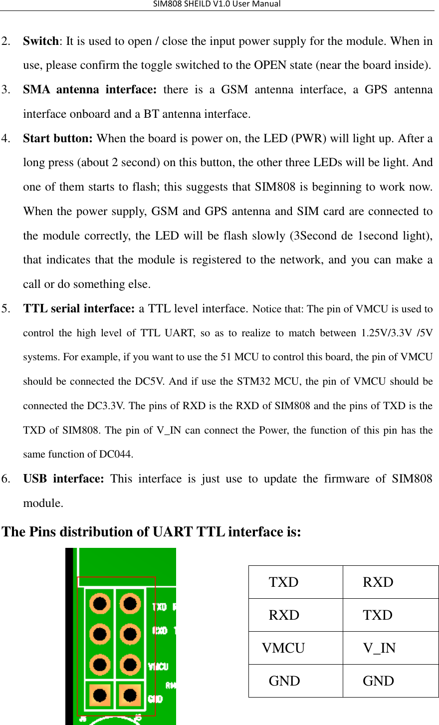 Page 2 of 12 - SIM808 GPS GSM Manual