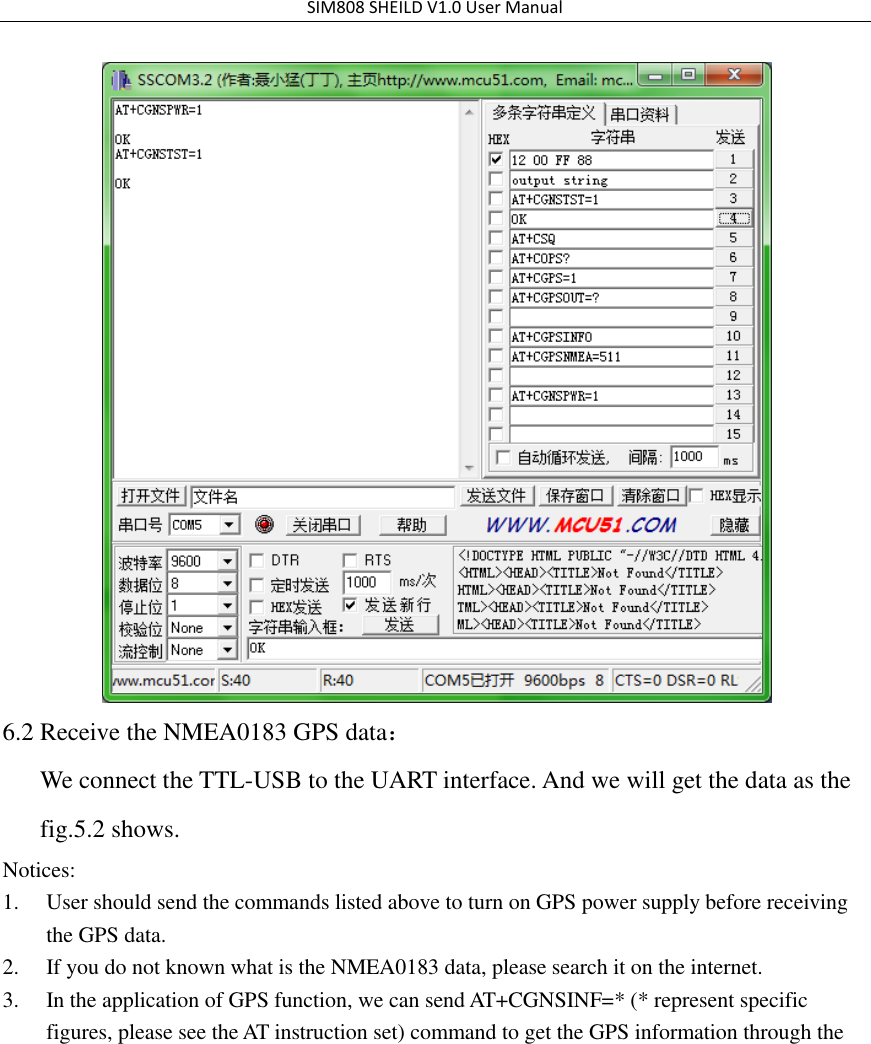 Page 8 of 12 - SIM808 GPS GSM Manual