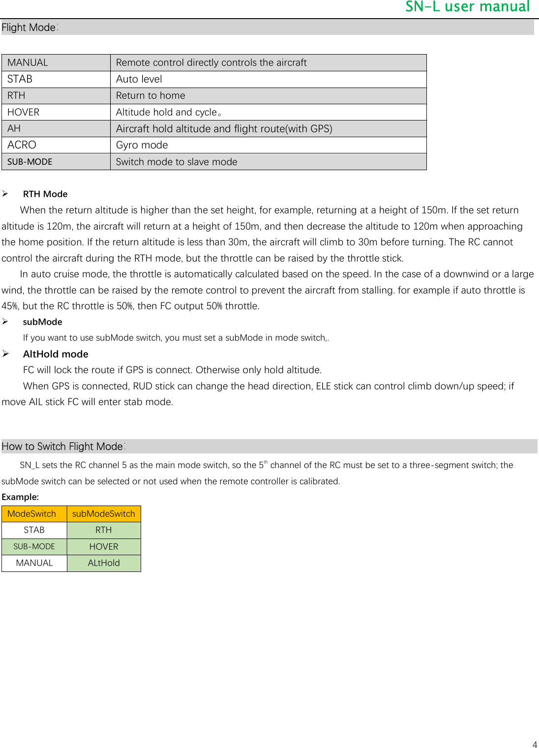 Page 4 of 11 - SN_L_user_manualx SN L User Manual V2.0