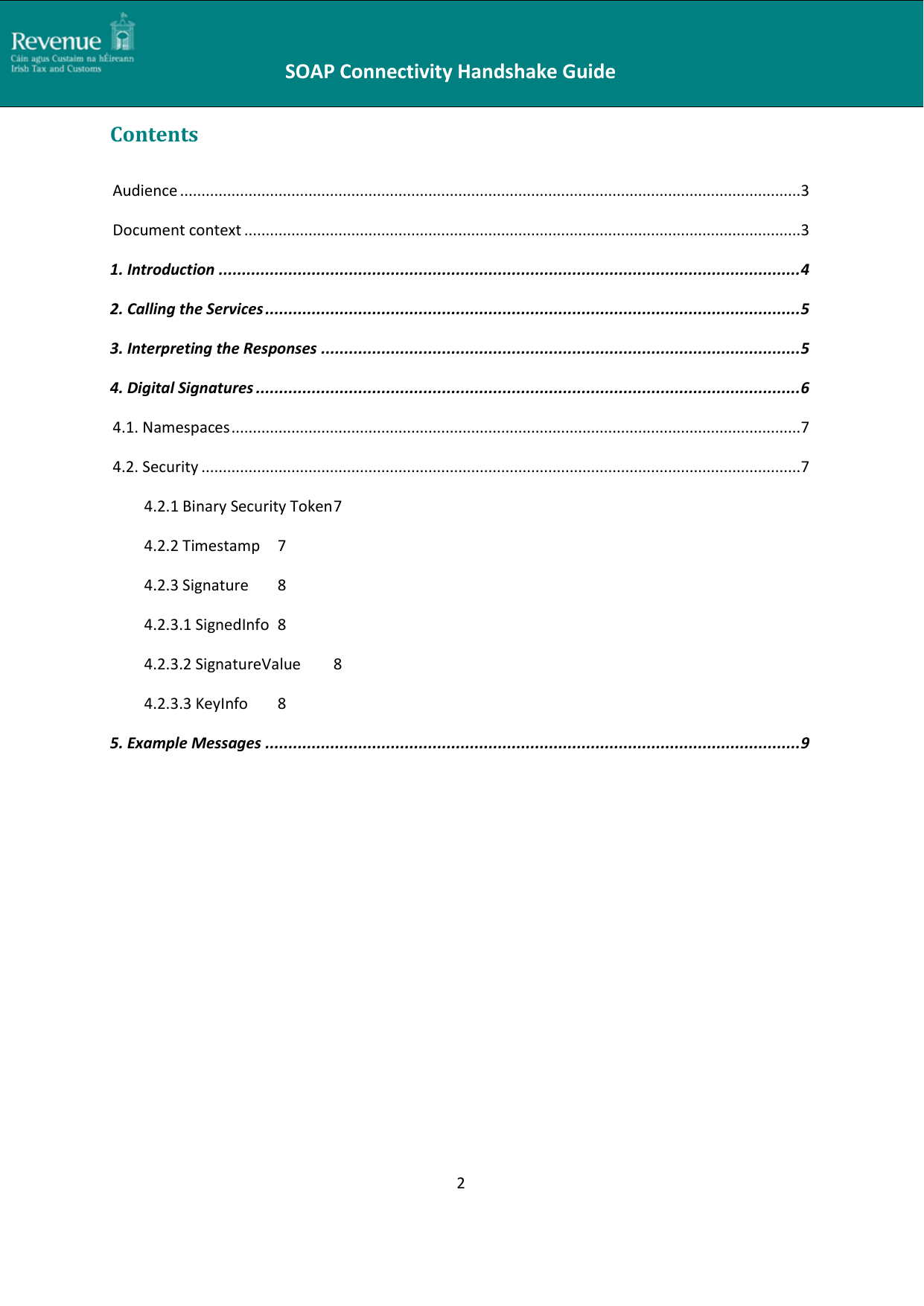 Page 2 of 10 - SOAP Connectivity Handshake Guide