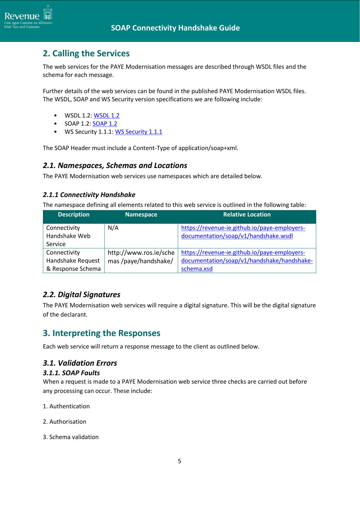 Page 5 of 10 - SOAP Connectivity Handshake Guide