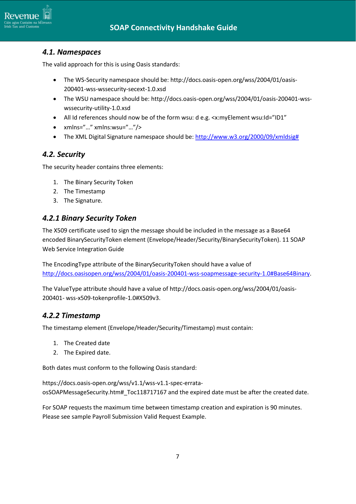 Page 7 of 10 - SOAP Connectivity Handshake Guide