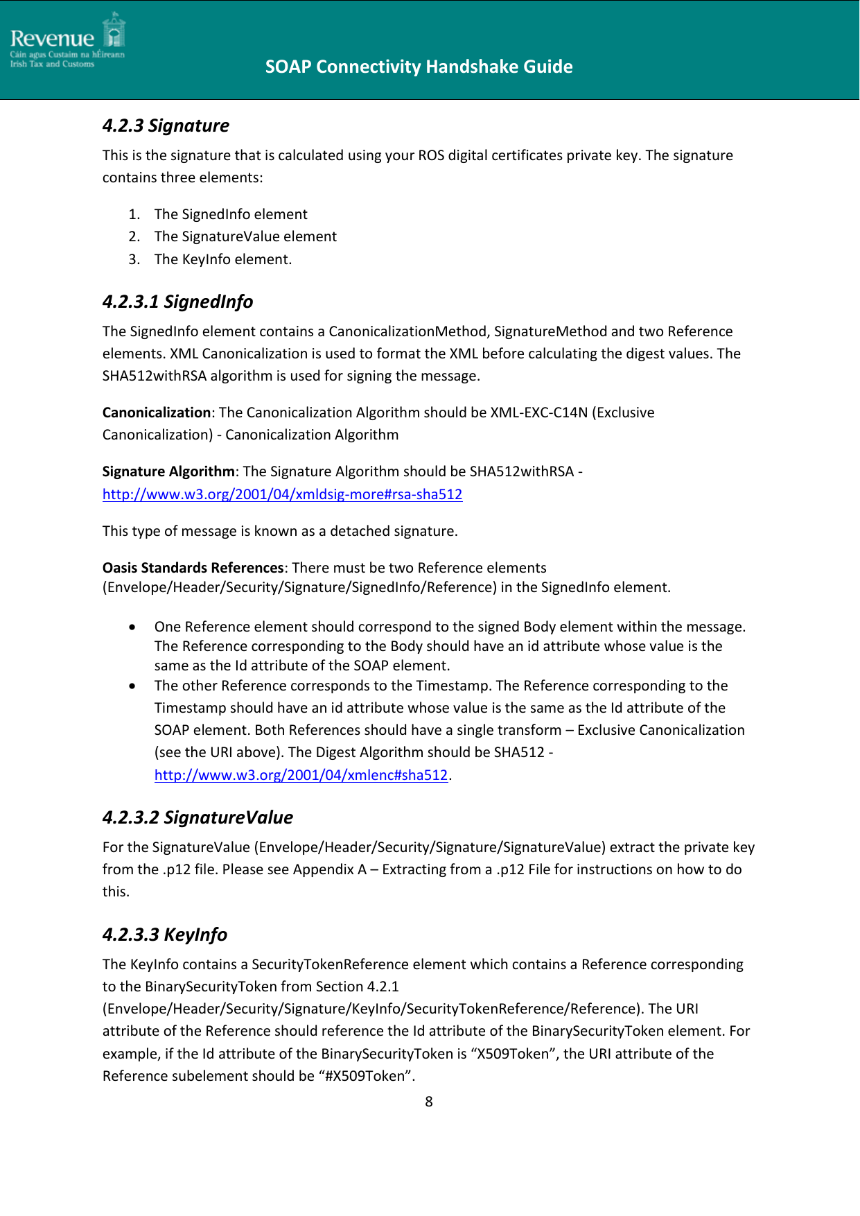 Page 8 of 10 - SOAP Connectivity Handshake Guide