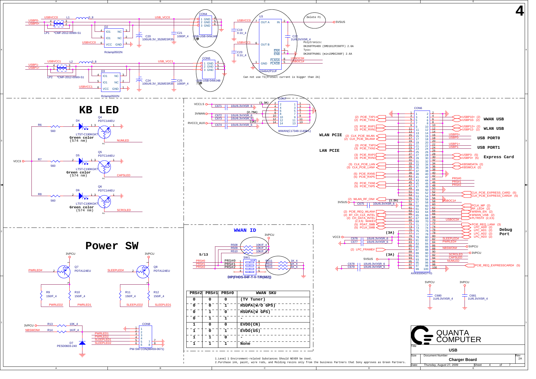 Page 4 of 7 - GD3-CB-ATHEROS-DVT-0827A SONY MBX -216 -QUANTA GD3 A - REV 1A 18.08.2009