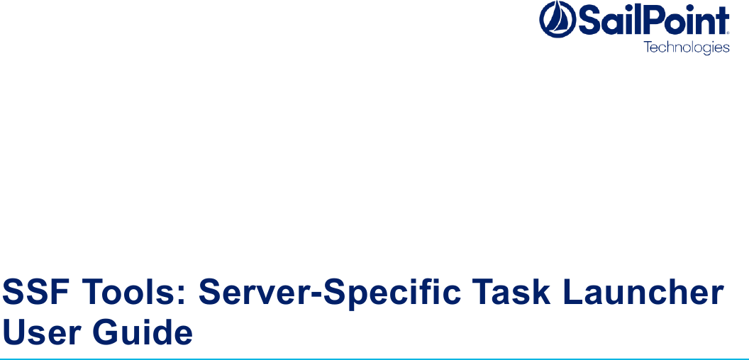 Page 1 of 9 - SSF Tools Server Specific Task Launcher User Guide