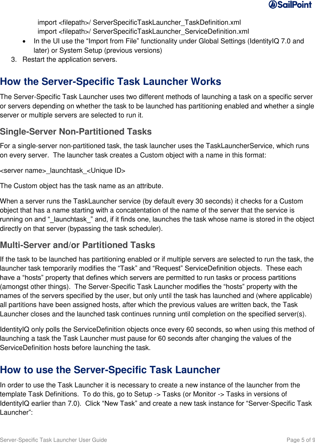 Page 5 of 9 - SSF Tools Server Specific Task Launcher User Guide