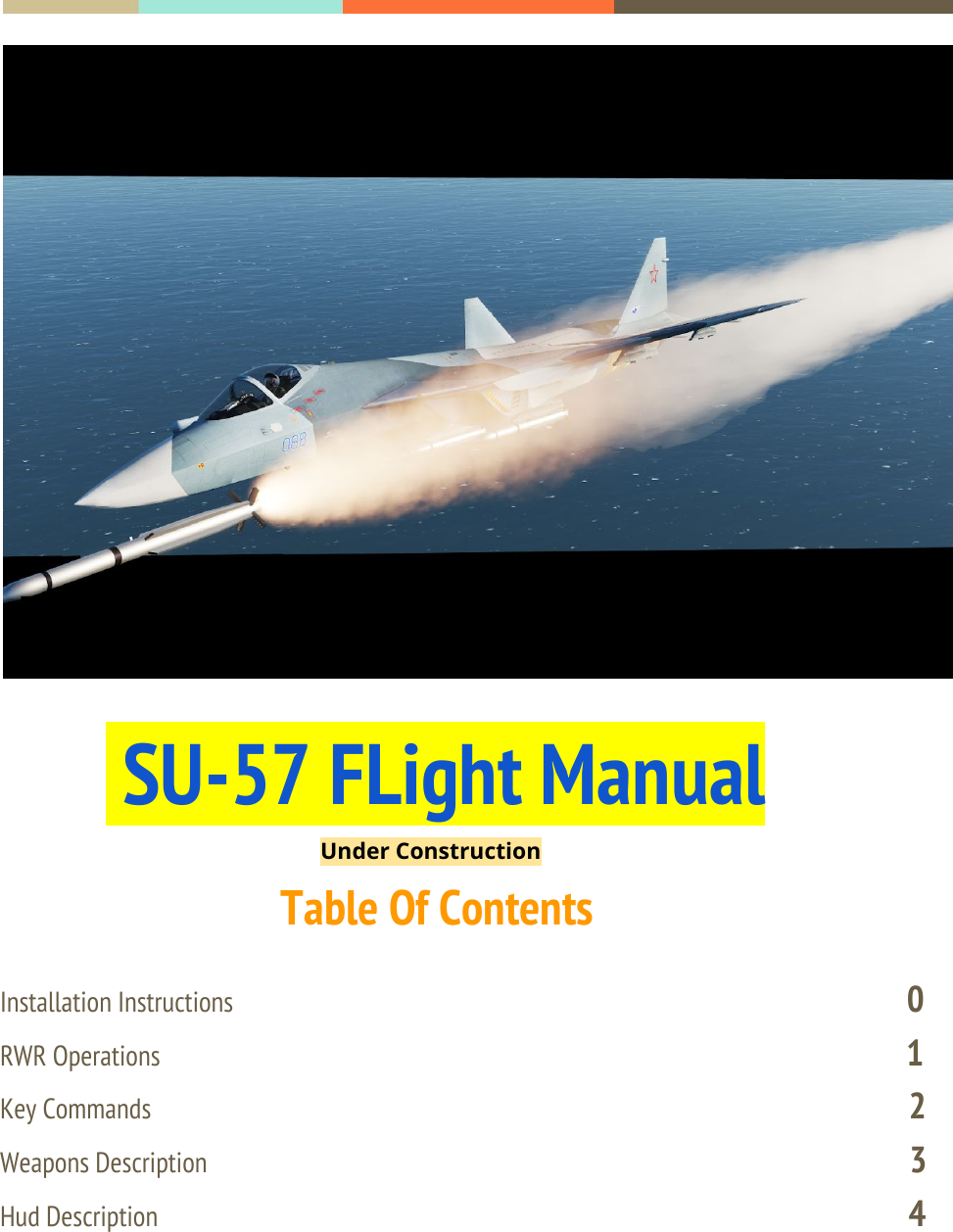 Page 1 of 8 - SU-57 Flight Manual English