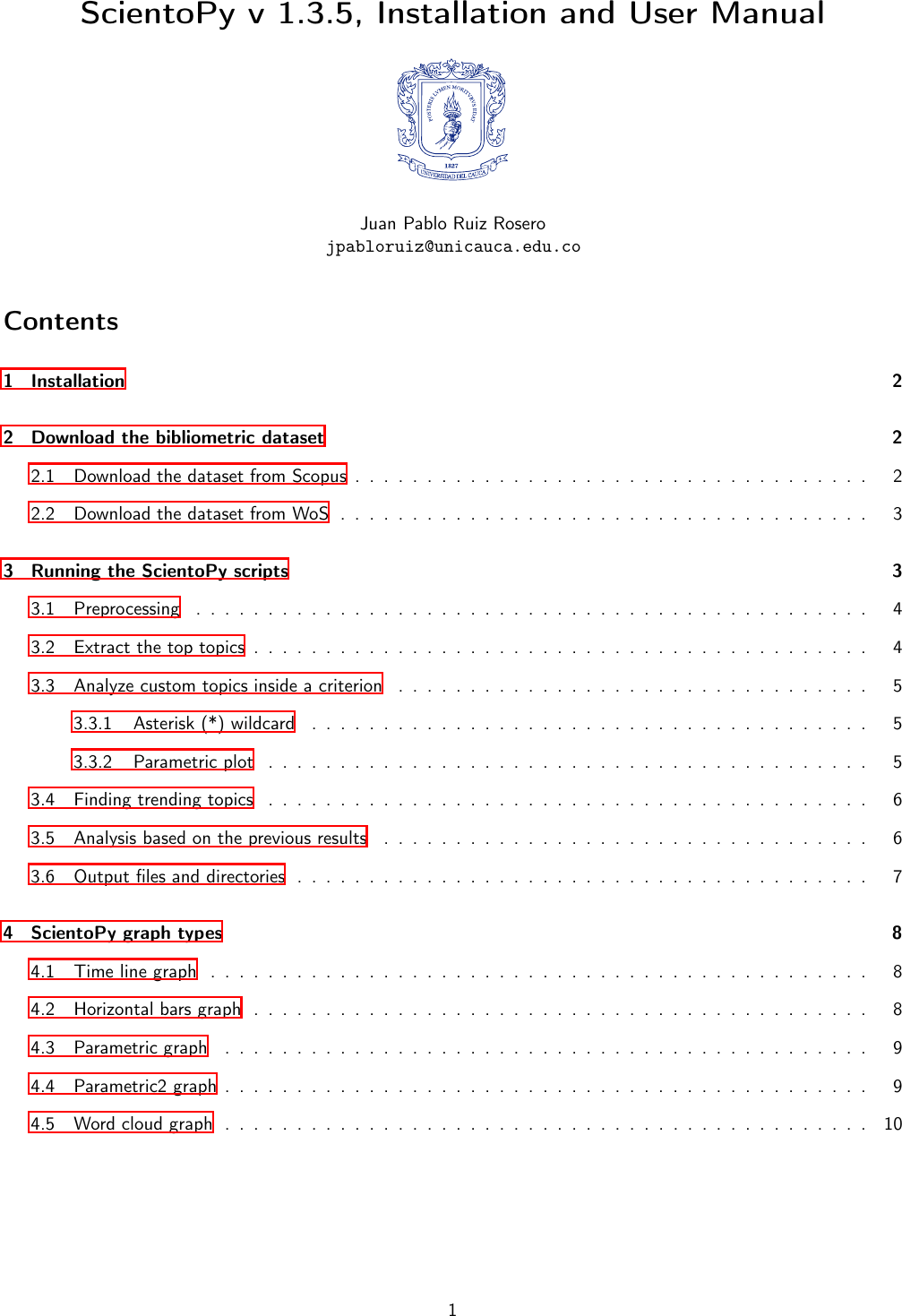 Page 1 of 10 - Sciento Py User Manual