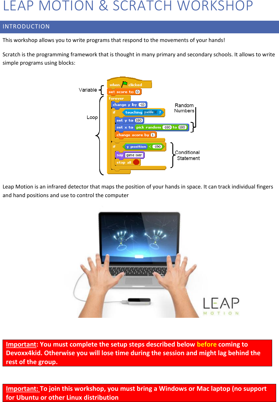 Scratch And Leap Motion Installation Instructions