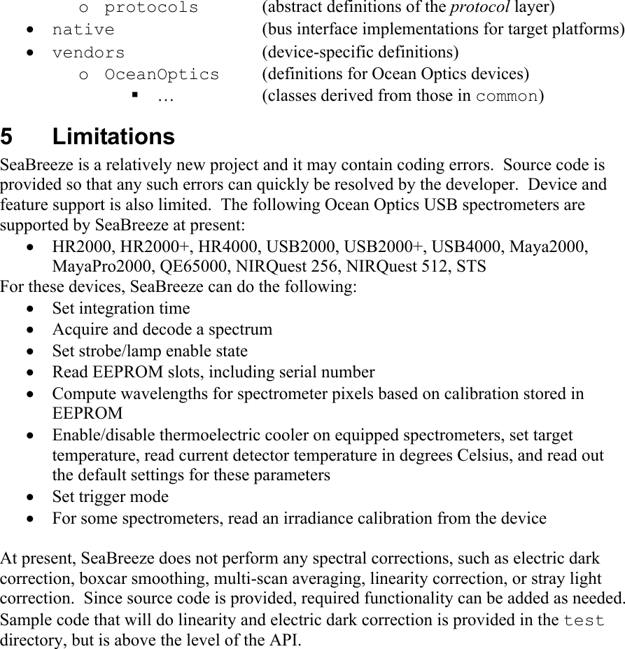Page 7 of 7 - Ocean Optics SeaBreeze Sea Breeze-Manual-Core