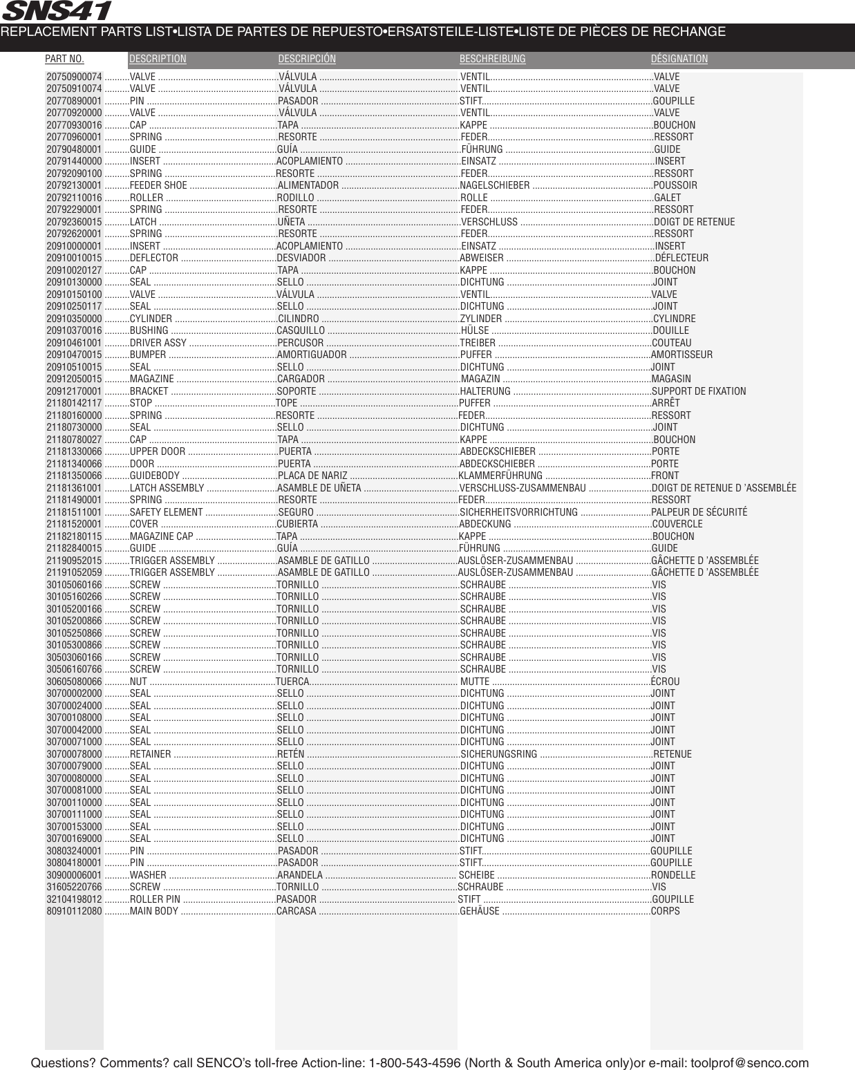Page 4 of 4 - SNS41 NFG03L 3-22-06 WEB-READY Senco-SNS-41-Stapler-Parts-Manual