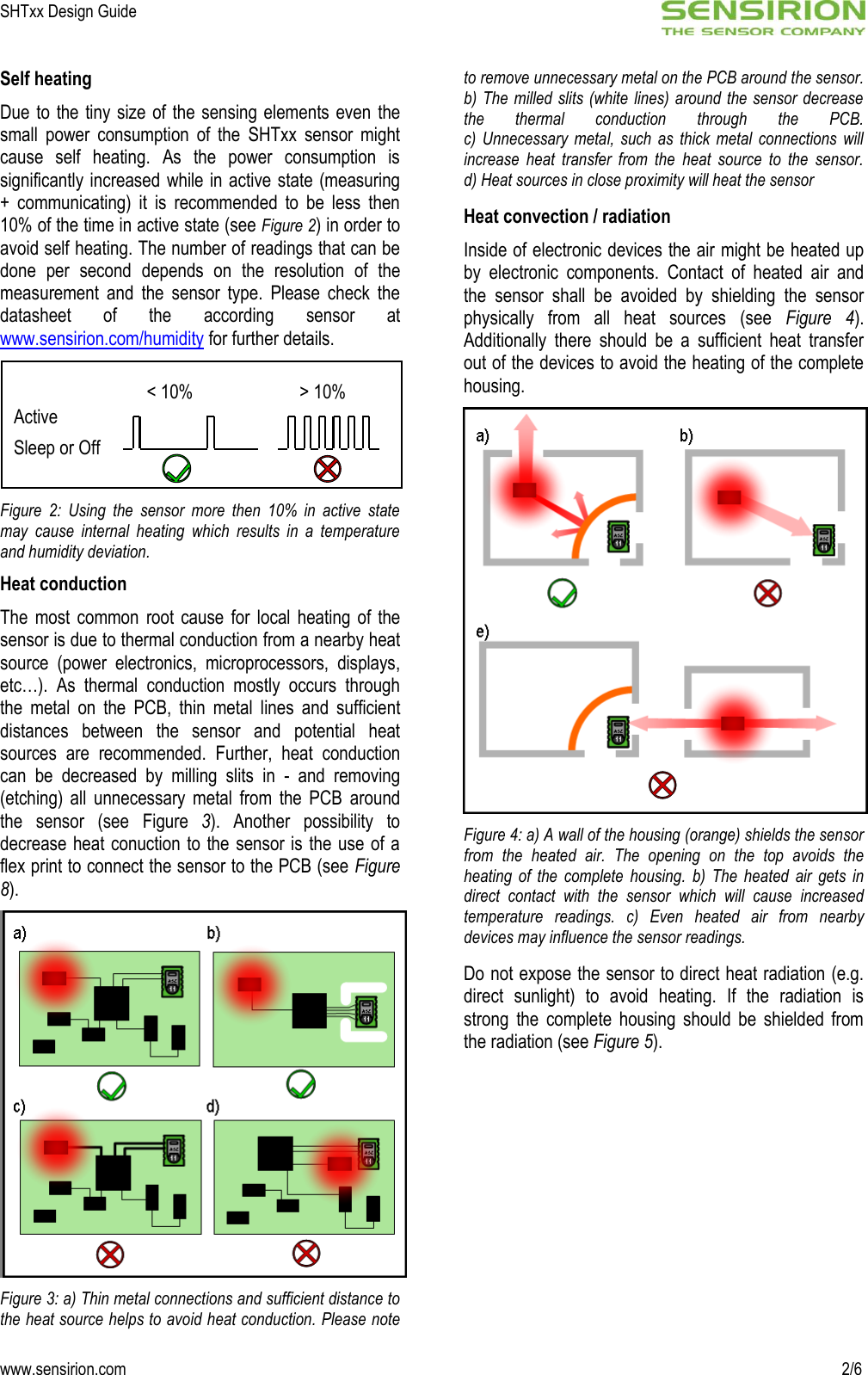 Page 2 of 6 - Sensirion Humidity Sensors Design Guide V1