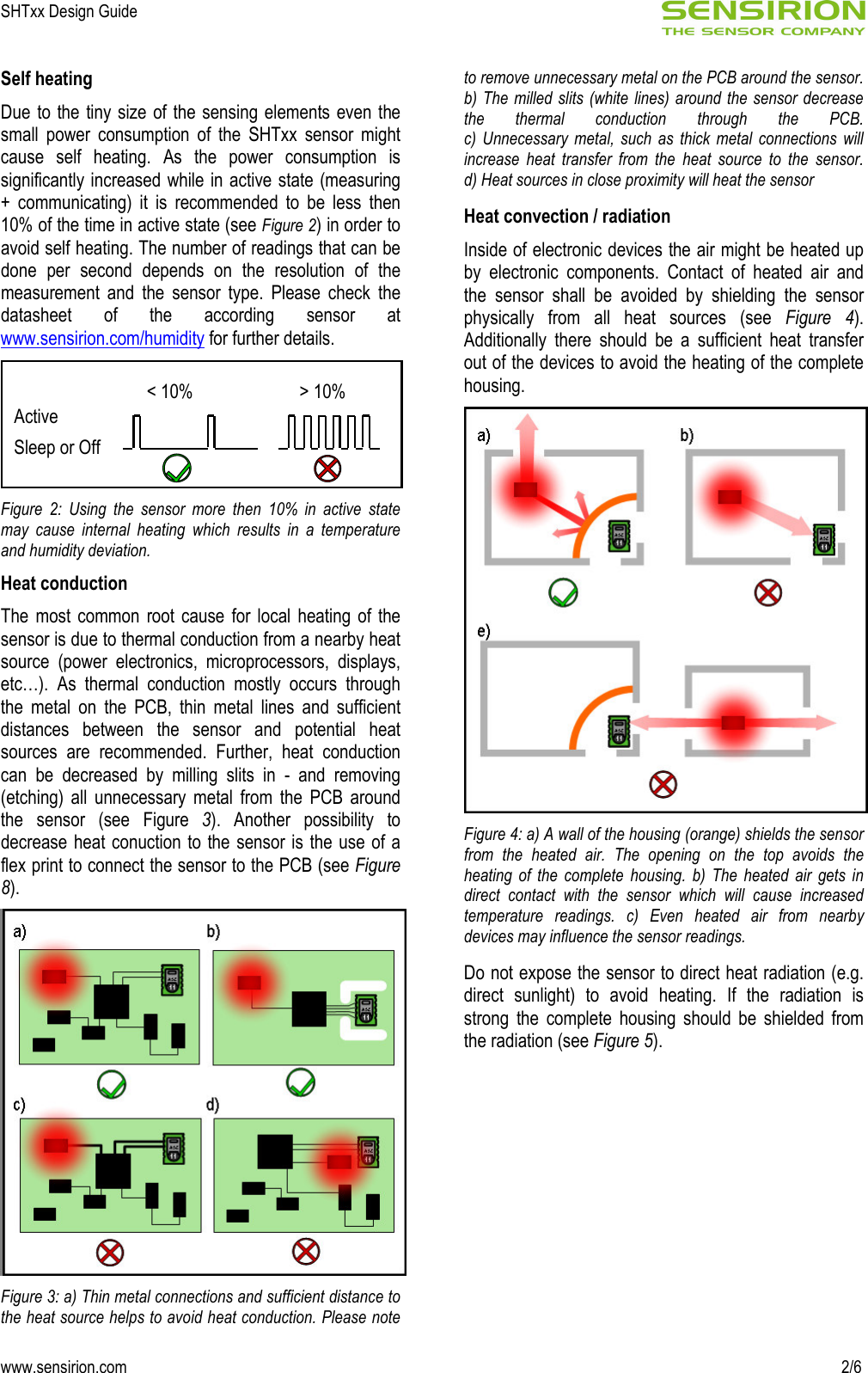Page 2 of 6 - SHTxx_DesignGuide_V1.0_C1 Sensirion Humidity Design Guide V1
