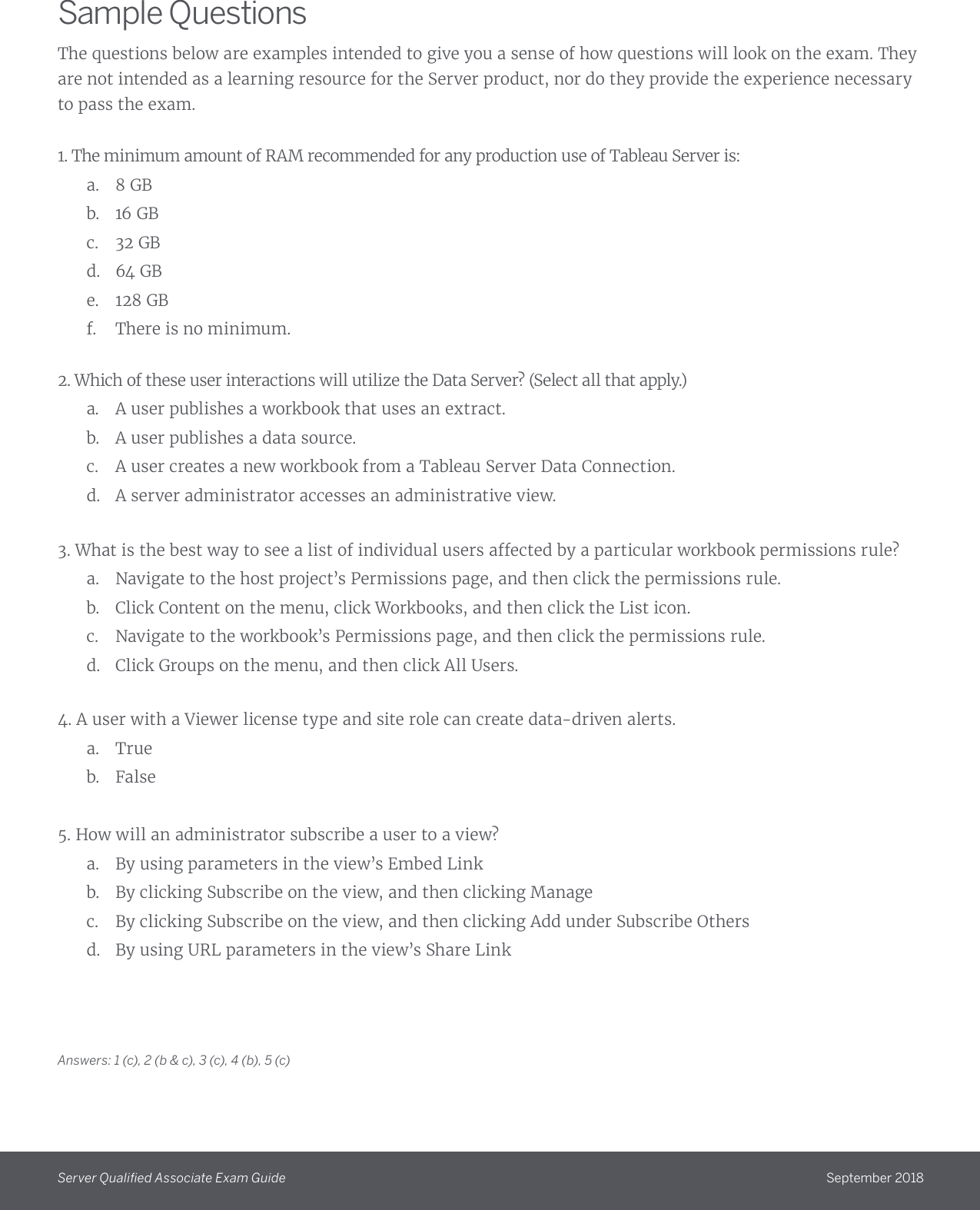Page 6 of 7 - Server QA Exam Guide