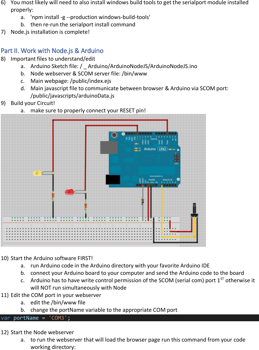 Page 2 of 4 - Setup Instructions