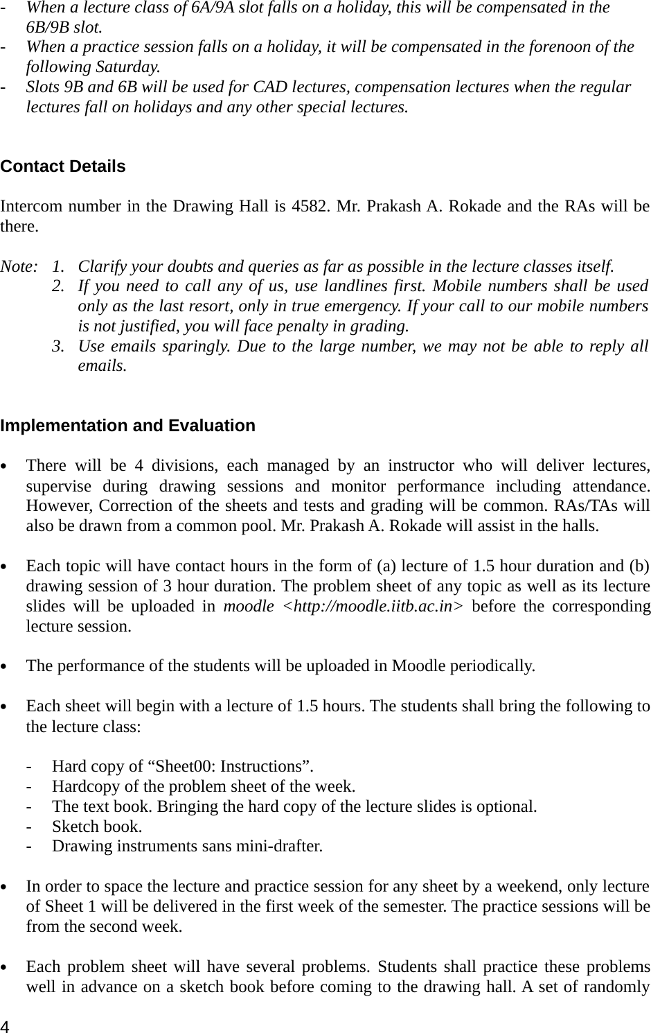 Page 4 of 8 - ME-119: ENGINEERING GRAPHICS AND DRAWING Sheet00-Instructions For Students-20140825