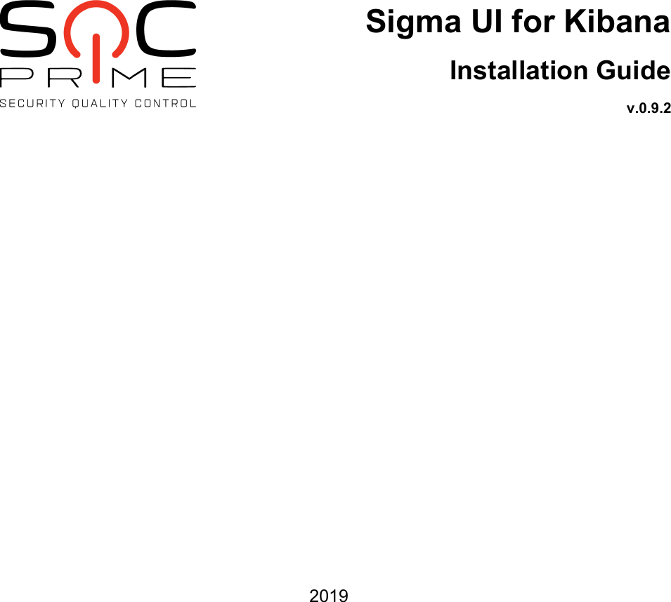 Page 1 of 2 - Sigma UI For Kibana Installation Guide