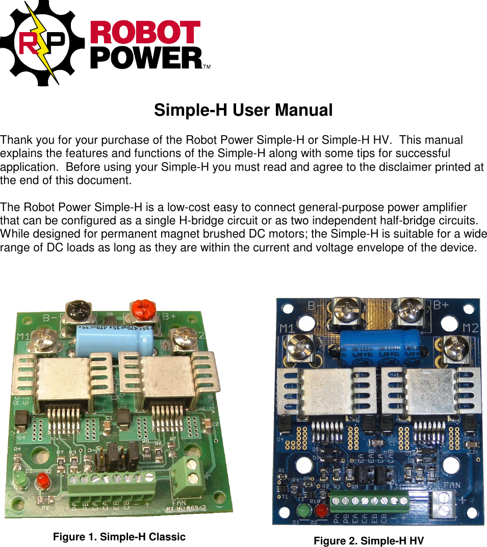 Page 1 of 9 - Simple-H-user-manual