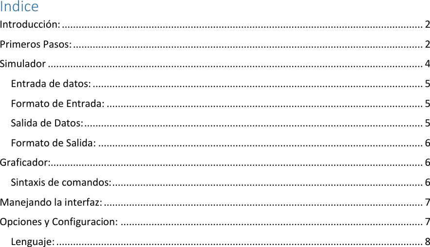 Page 1 of 8 - Simulator User Manual V1.01