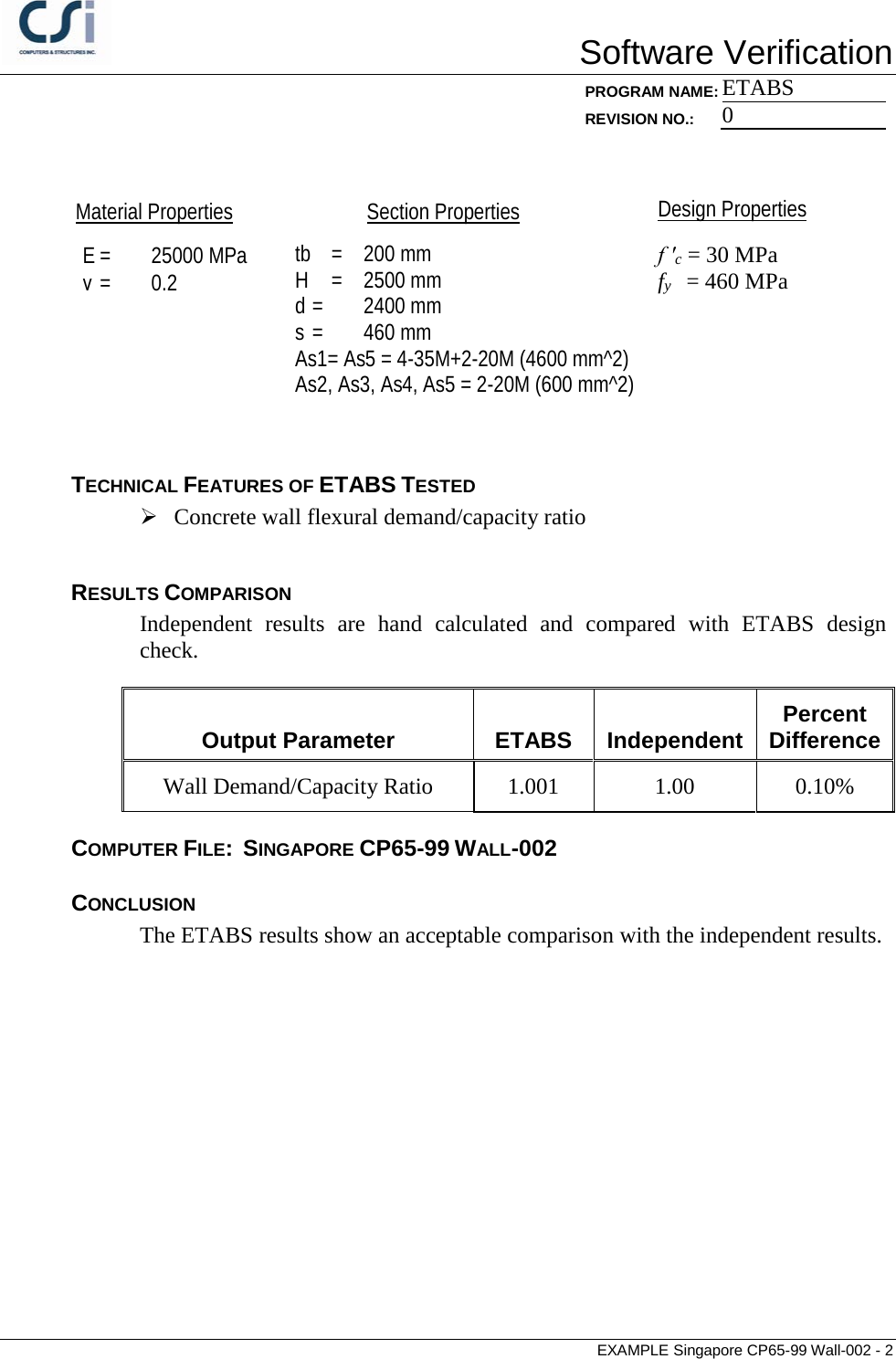 Page 2 of 4 - Contents Singapore CP65-99 WALL-002